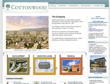 Tablet Screenshot of cottonwoodpartners.com